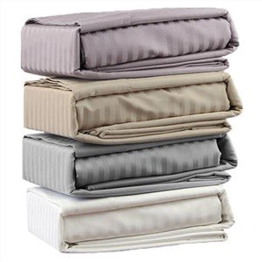 100 prósent bómull satín lak sett